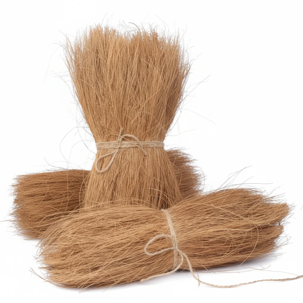 Stiff coco bristle for manufacturing