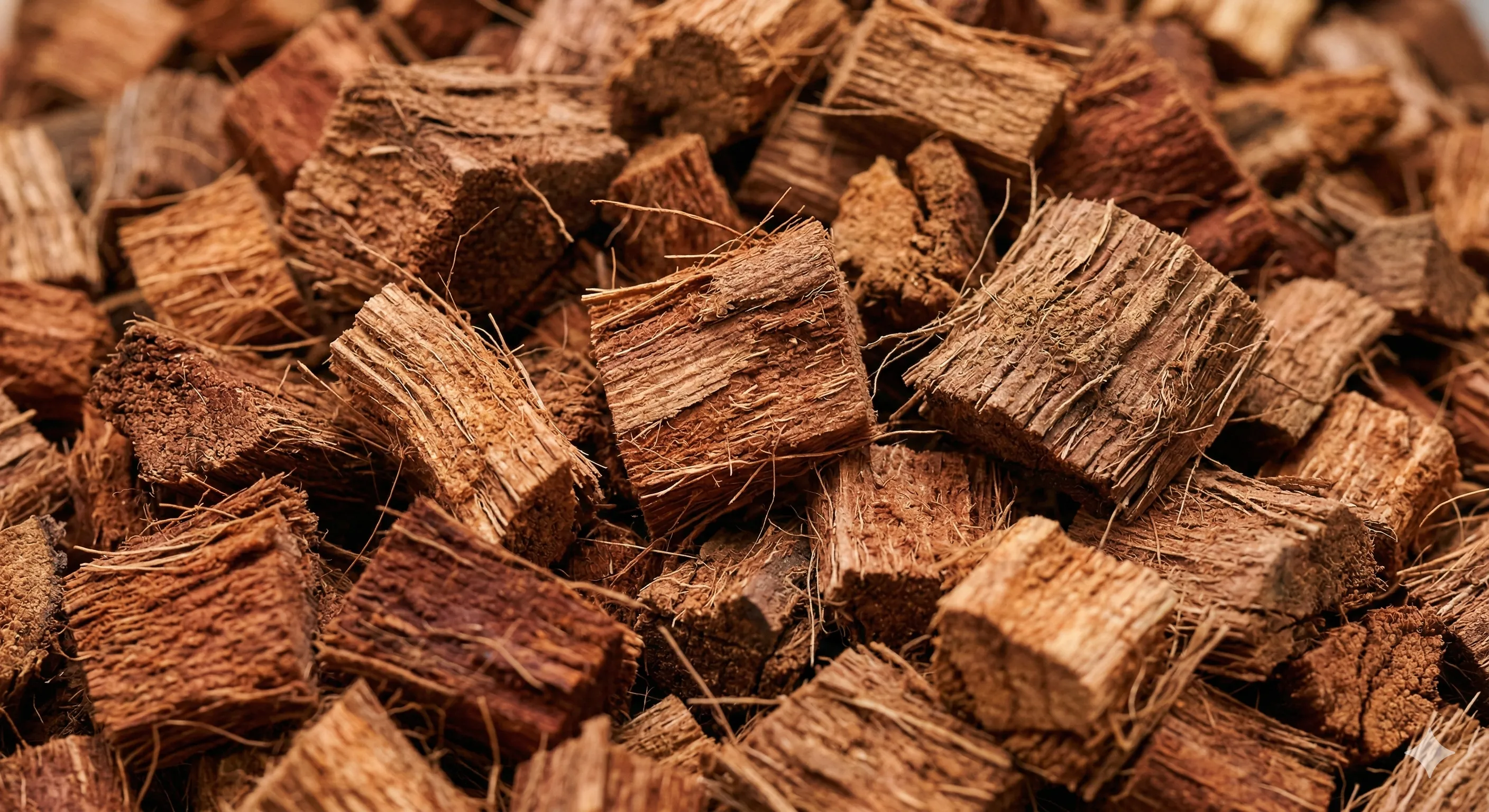 Chopped coco husk chips substrate